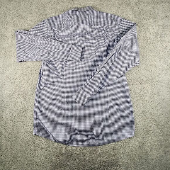 Eton‎ Shirt Mens XL Contemporary Blue Check Button Down Collared Preppy Career - Picture 7 of 11